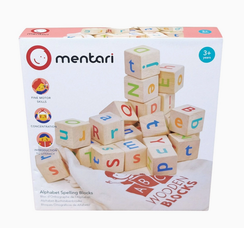 Mentari Toys | Alphabet Spelling Blocks