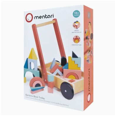 Mentari Toys | Bambino Block Trolley