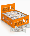 Box of Truffle Pig chocolate bars with a white background