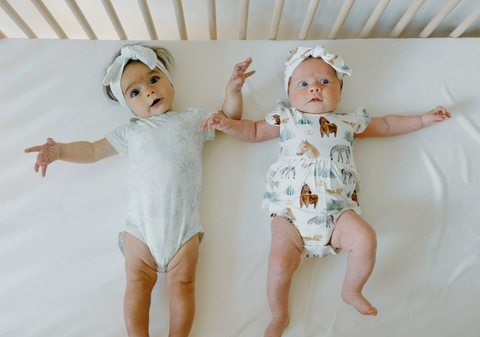 Ruffle Skirted Short Sleeve Onesie | Mountain Trails