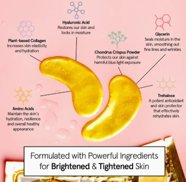 Gold Energizing Under Eye Masks | 24 Pairs