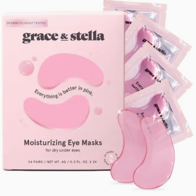 Pink Moisturizing Under Eye Masks | 24 Pairs