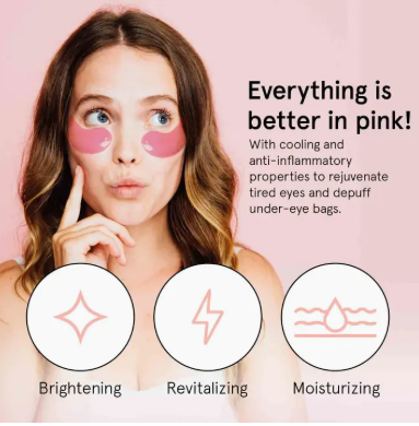 Pink Moisturizing Under Eye Masks | 24 Pairs
