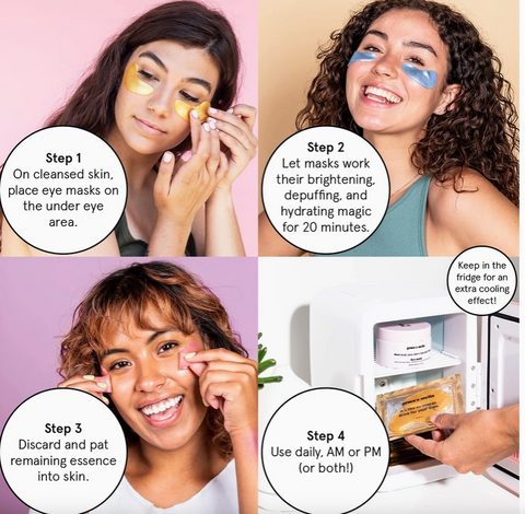 Blue Illuminating Under Eye Masks | 24 Pairs