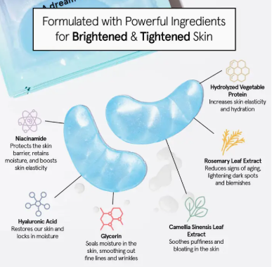 Blue Illuminating Under Eye Masks | 24 Pairs