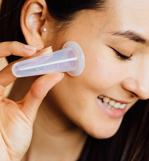 Facial Cupping Massage Set With Jojoba Oil