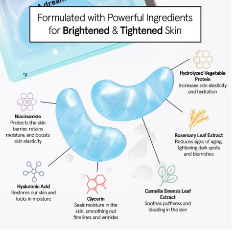 Blue Illuminating Under Eye Masks | Singles