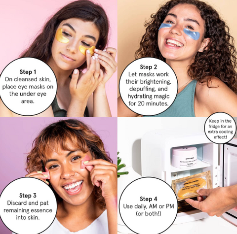 Blue Illuminating Under Eye Masks | Singles