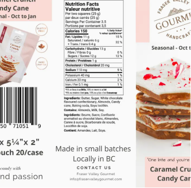 Caramel Crunch 90G | Candy Cane