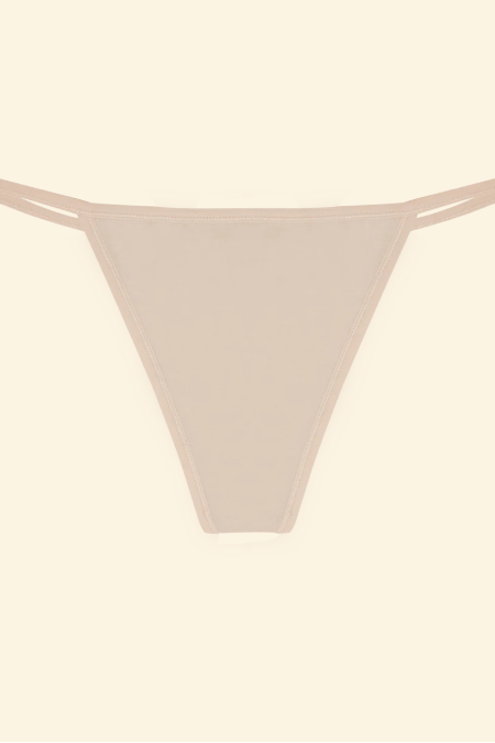 Beige thong on a beige background