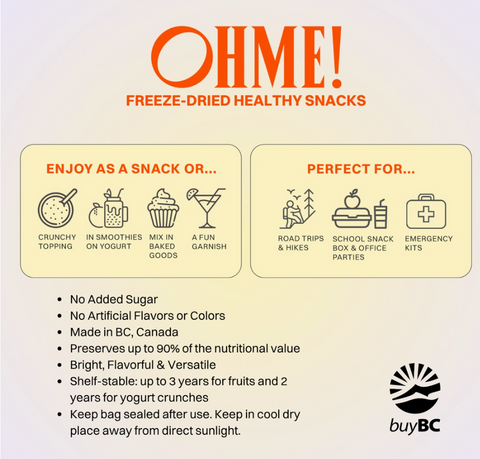 Yogurt Crunch | Freeze Dried Blueberries with Added Probiotics