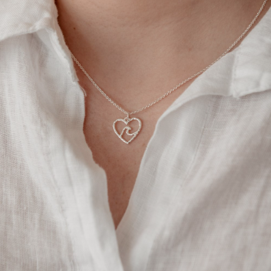 beach lovers necklace gold silver glee jewelry