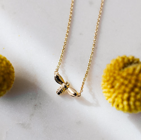 Queen Bee Necklace | Gold