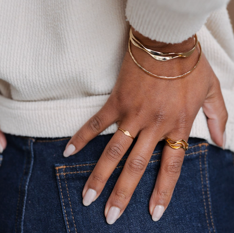 Rippled Cuff | Gold