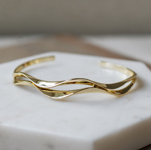 Rippled Cuff | Gold