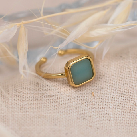 Milan Ring | Amazonite in Gold or Silver