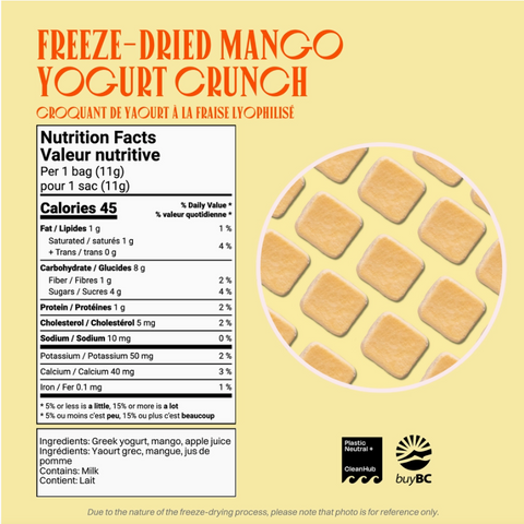 Yogurt Crunch | Freeze Dried Mango - Snack Size
