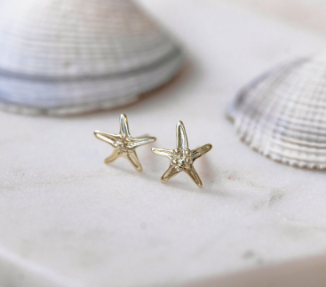 Whimsical Seastar Studs | Gold or Silver