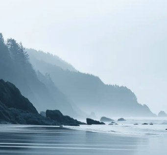 Soy Candle - Coastal Fog | Tobacco Leaves + Vanilla + Amber + Birchwood