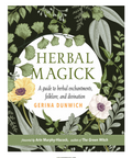 Book cover of 'Herbal Magick' by Gerina Dunwich on a website page.