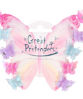 Set of butterfly hair clips with 'Great Pretenders' branding on a white background