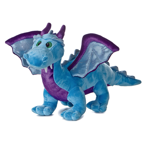 Dinos & Dragons - 18" Blue Dragon Blush Toy