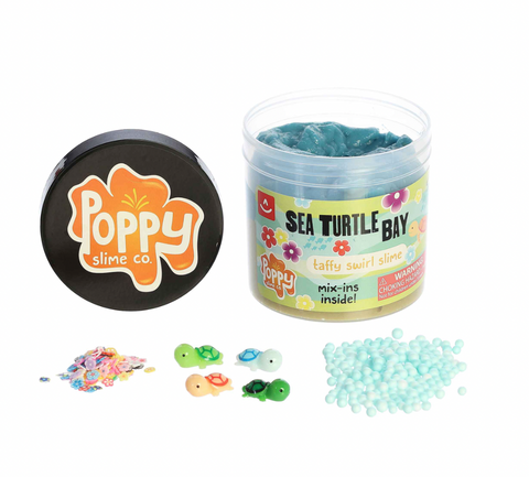 Taffy Swirl Slime - Poppy Slime Co.™ - Sea Turtle Bay Slime