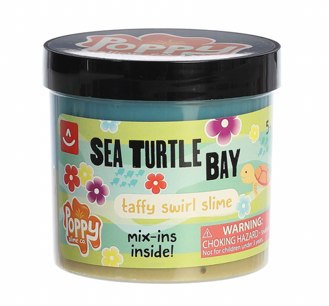 Taffy Swirl Slime - Poppy Slime Co.™ - Sea Turtle Bay Slime