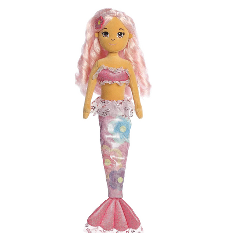 Mermaid Plush Doll | Floral Sparkles Lily