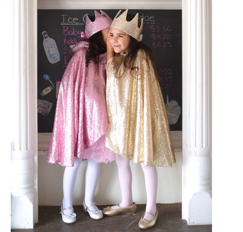 Sequins Cape | Gold