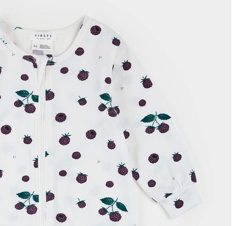Footed Sleeper Knit | Blackberries