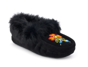 MANITOBAH MOCCASINS - BLOOM TIPI in BLACK