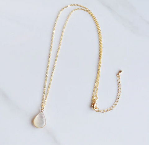 Oh So Lovely - Nadia Mother Of Pearl Charm Necklace