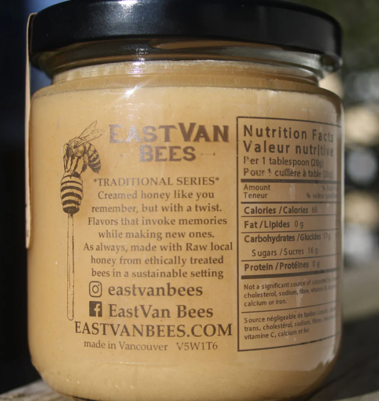 EASTVAN BEES - CREAMED HONEY | MATCHA & VANILLA