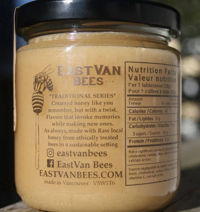 EASTVAN BEES - CREAMED HONEY | MATCHA & VANILLA