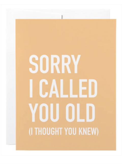 Card | Called You Old