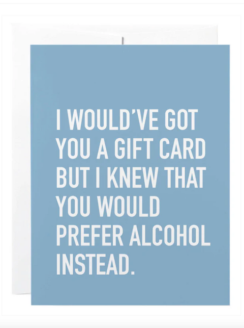 Card | Prefer Alcohol