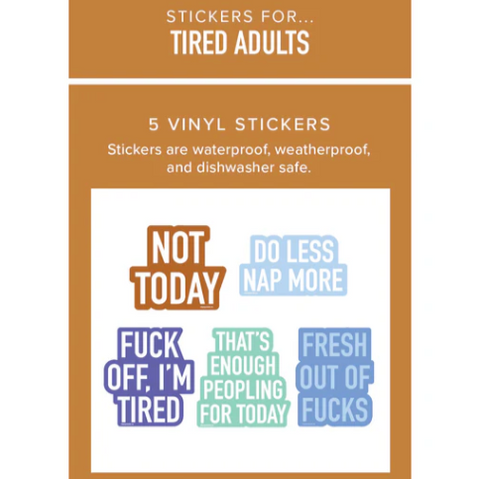 Sticker Pack | Tired Adults