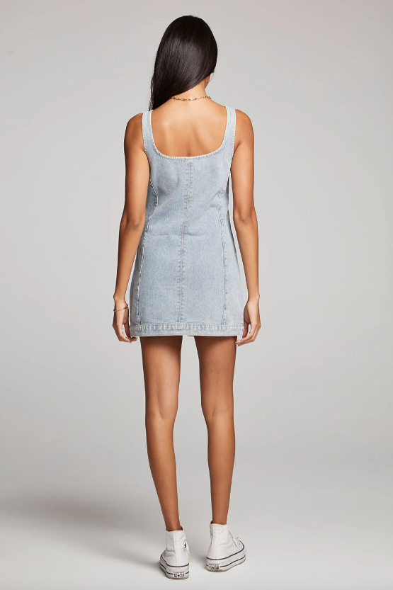 SALTWATER LUXE - MARCI MINI DENIM DRESS