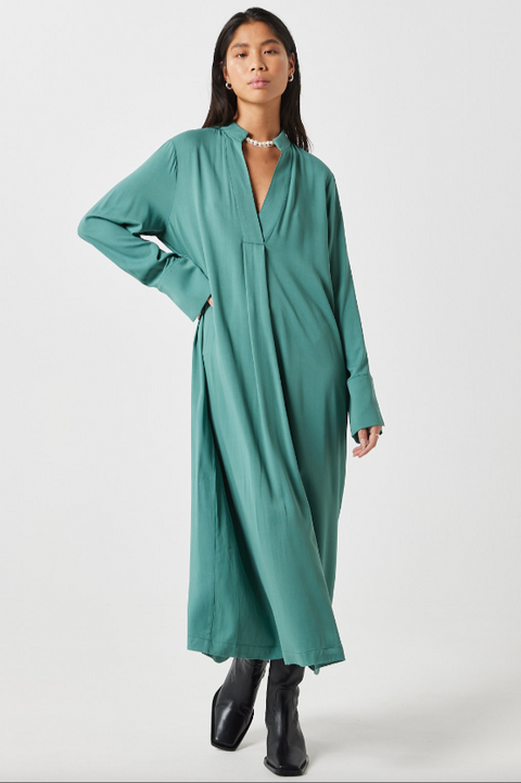 Minimum - Milles Midi Dress | Sage Green