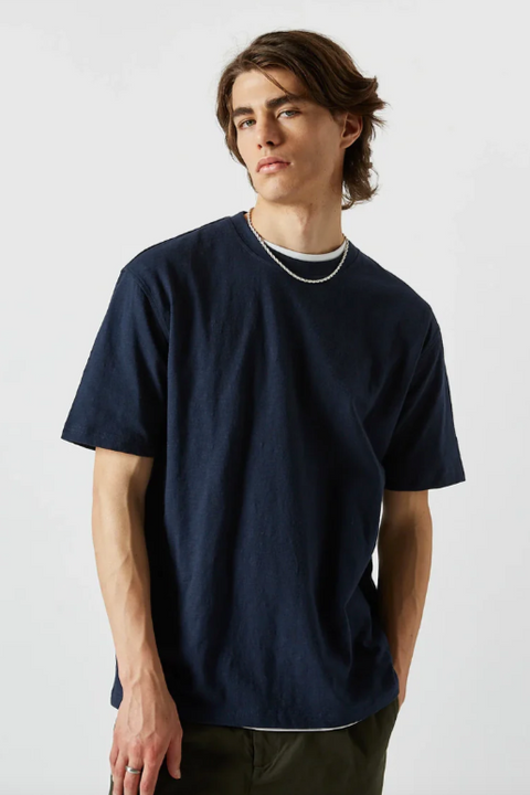 Men'S Minimum - Heon Ss T-Shirt | Navy Blazer