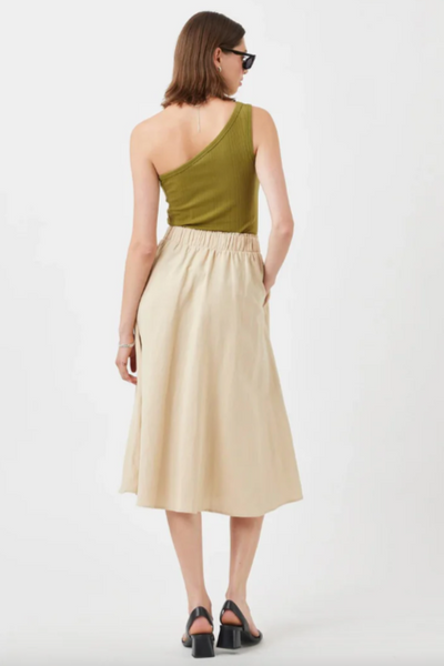 MINIMUM - RAGNAS MIDI SKIRT | BROWN RICE