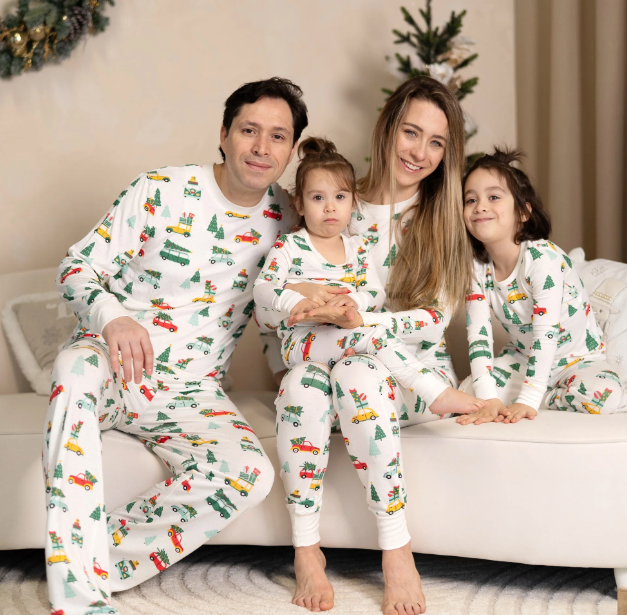 SILKBERRY BABY - BAMBOO L\S PAJAMA SET | JOLLY CHRISTMAS CARS