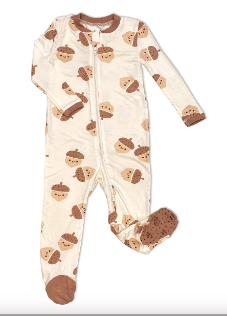 Silkberry Baby - Bamboo Footed Sleeper | Acorn Pals