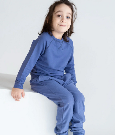 Bamboo Fleece Sweatpants | Blueberry