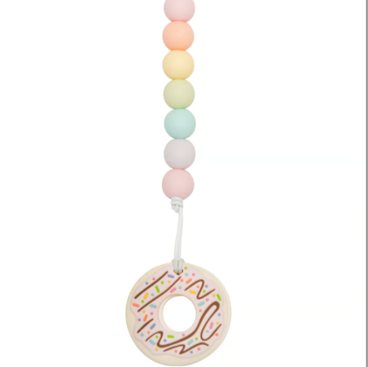 LOULOU LOLLIPOP - SILLICONE TEETHER SET | PINK DOUGHNUT COTTON CANDY