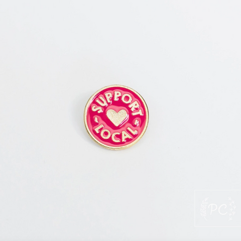 Support Local | Enamel Pin