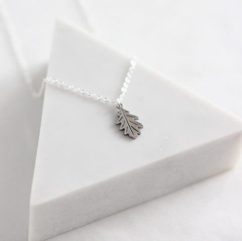 Oak Leaf Necklace | Gold Or Silver