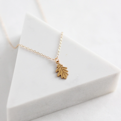 Oak Leaf Necklace | Gold Or Silver