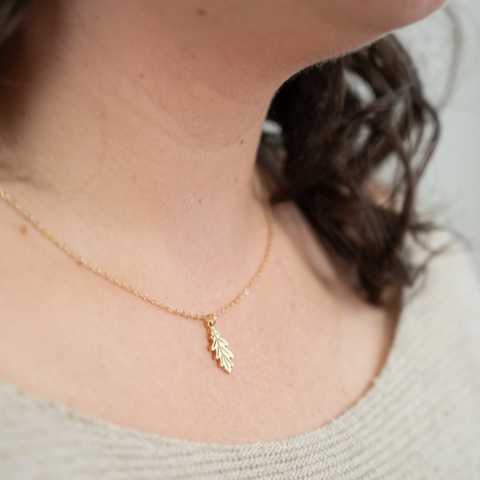 Oak Leaf Necklace | Gold Or Silver